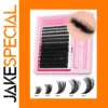 GROINNEYA DIY Lash Extension Kit with 10-16 mm Clusters