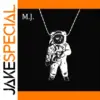 Wooden Astronaut Necklace for Men