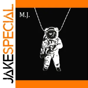 Wooden Astronaut Necklace for Men