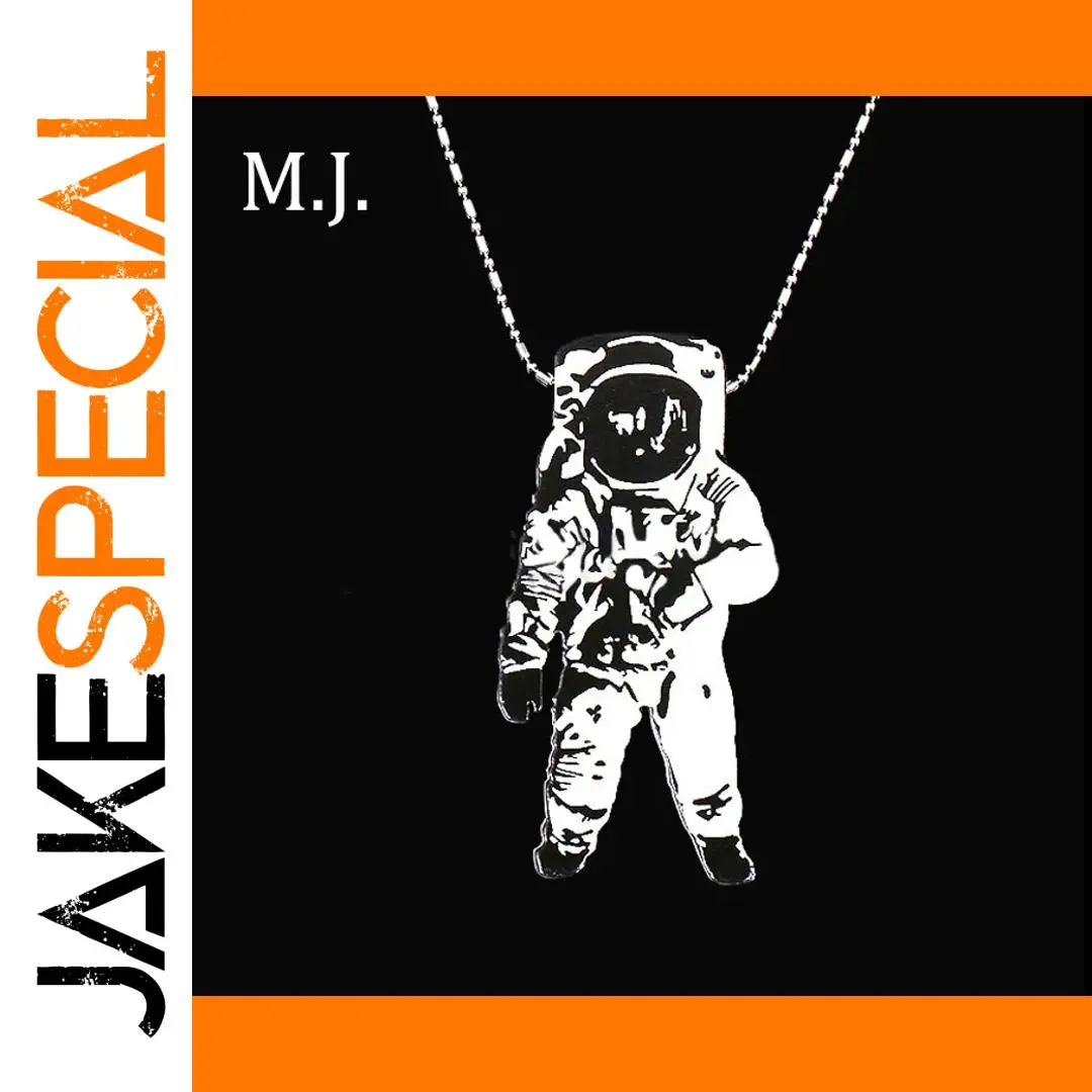 Wooden Astronaut Necklace for Men 1 Wooden Astronaut Necklace for Men