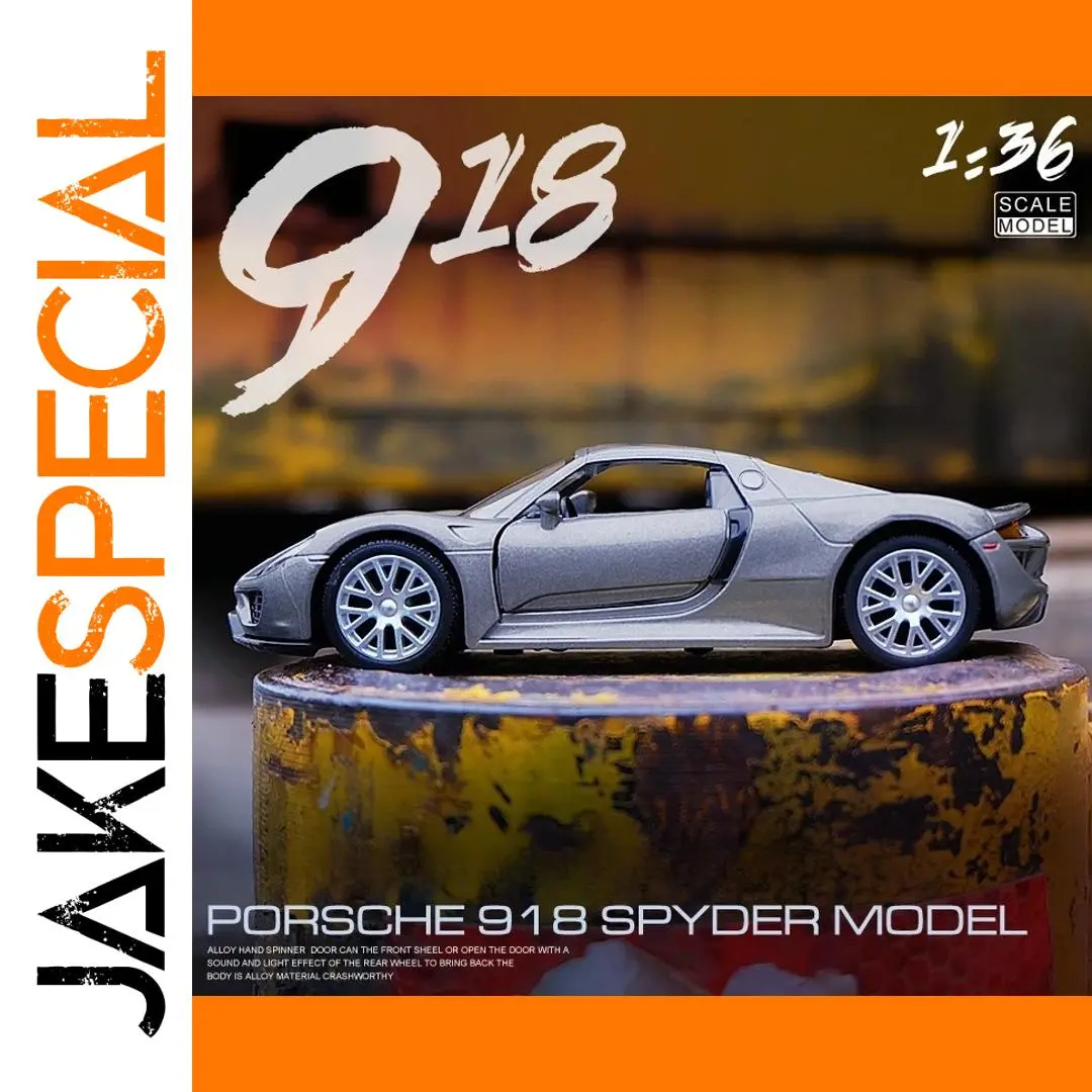 1:36 Porsche 918 Diecast Model Car by WELLY 1 1:36 Porsche 918 Diecast Model Car by WELLY