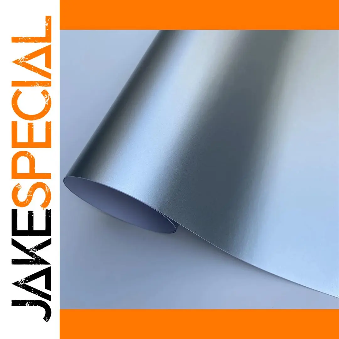 Satin Silver Chrome Vinyl Wrap for Vehicles 1 Satin Silver Chrome Vinyl Wrap for Vehicles