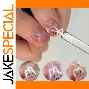 Rabbit and Bear Magnetic Nail Art Set