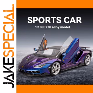 Purple 1:18 Scale Diecast Sports Car Model