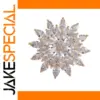 Sunflower Brooch with Sparkling Diamonds