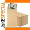 Kraft Paper Cash Envelope Set, 50 Pieces