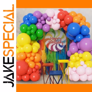 Colorful Rainbow Balloon Garland Arch Kit