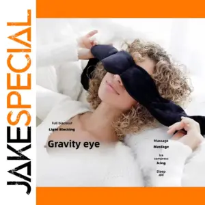 Weighted Black Sleep Mask with 3D Eye Coverage