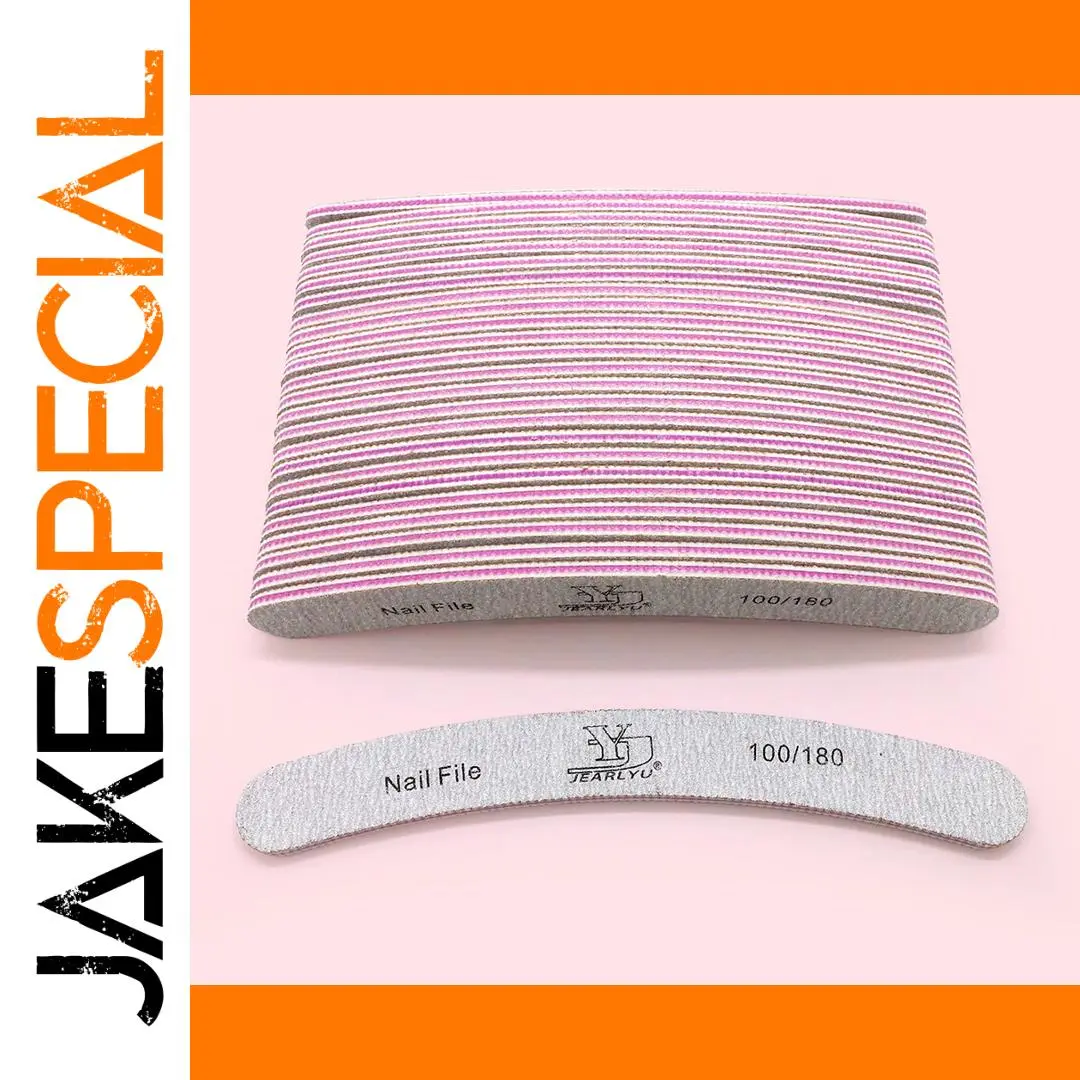 Grey Curved Nail File Set for Perfect Nails 1 Grey Curved Nail File Set for Perfect Nails