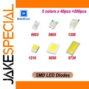 200-Piece Waterproof SMD LED Diode Kit