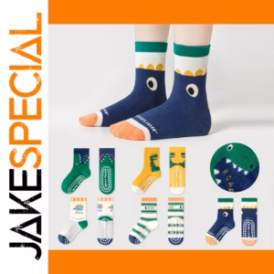 Colorful Dinosaur Socks Set for Kids