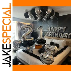 Black & Silver Party Balloons Set - 1050 Pieces