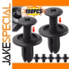 Automotive Black Plastic Fasteners Set of 50