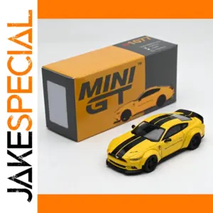 Mini GT 1:64 Mustang Diecast Model in Yellow