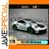 Vibrant Green Porsche 911 GT3 RS Model
