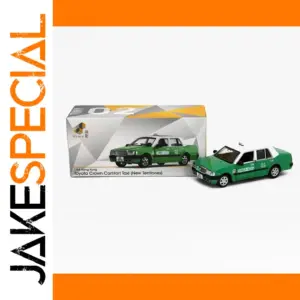 Vibrant Green Crown Taxi Diecast Model