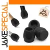 Black Chair Leg Protectors Set for 15-20mm Legs
