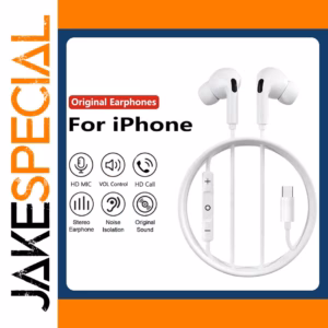 White Wired Earphones for iPhone Devices