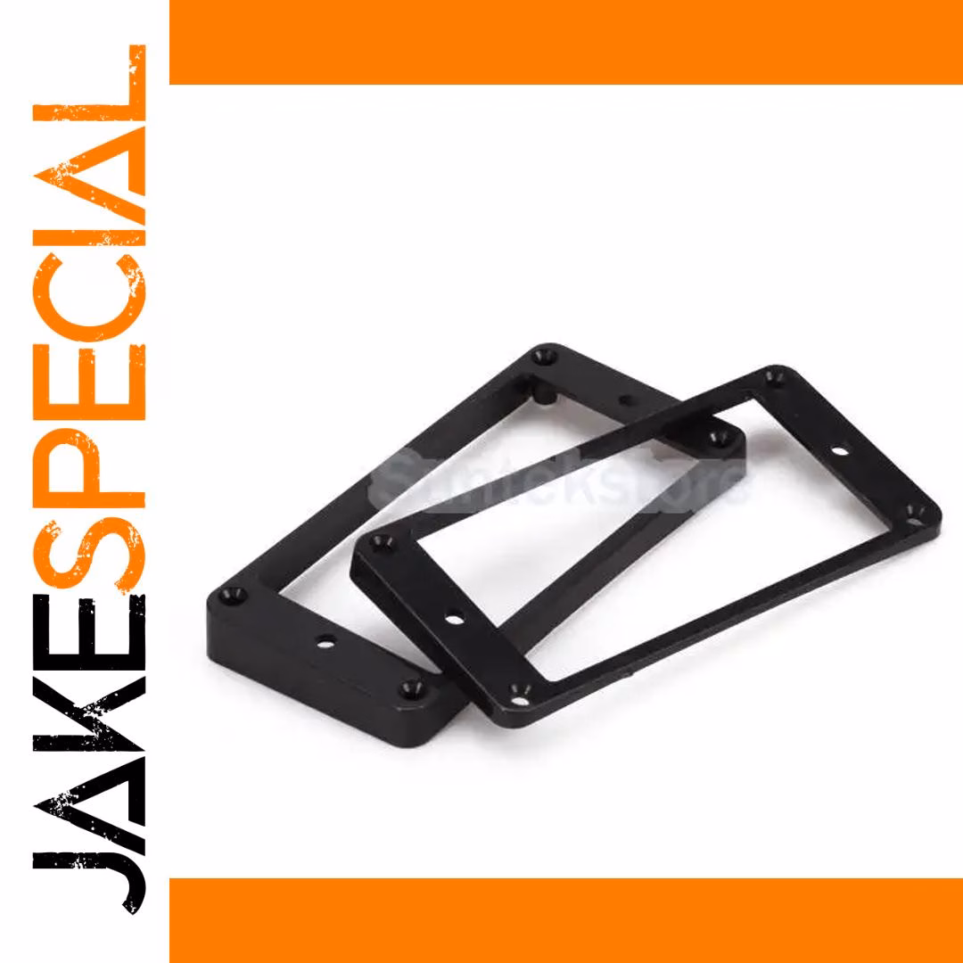 Black Curved Humbucker Pickup Rings for Les Paul 1 Black Curved Humbucker Pickup Rings for Les Paul