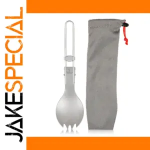 Titanium Folding Spork for Outdoor Use
