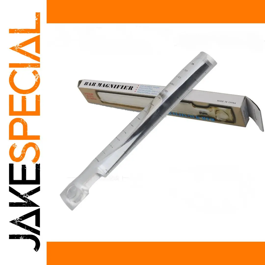Portable Ruler with 2x Magnification for Precise Measurement 1 Portable Ruler with 2x Magnification for Precise Measurement