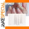 3D Glitter Nail Decals in Gold, Silver, and White