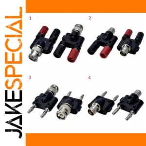 UHF to F-type RF Splitter with BNC Connectors