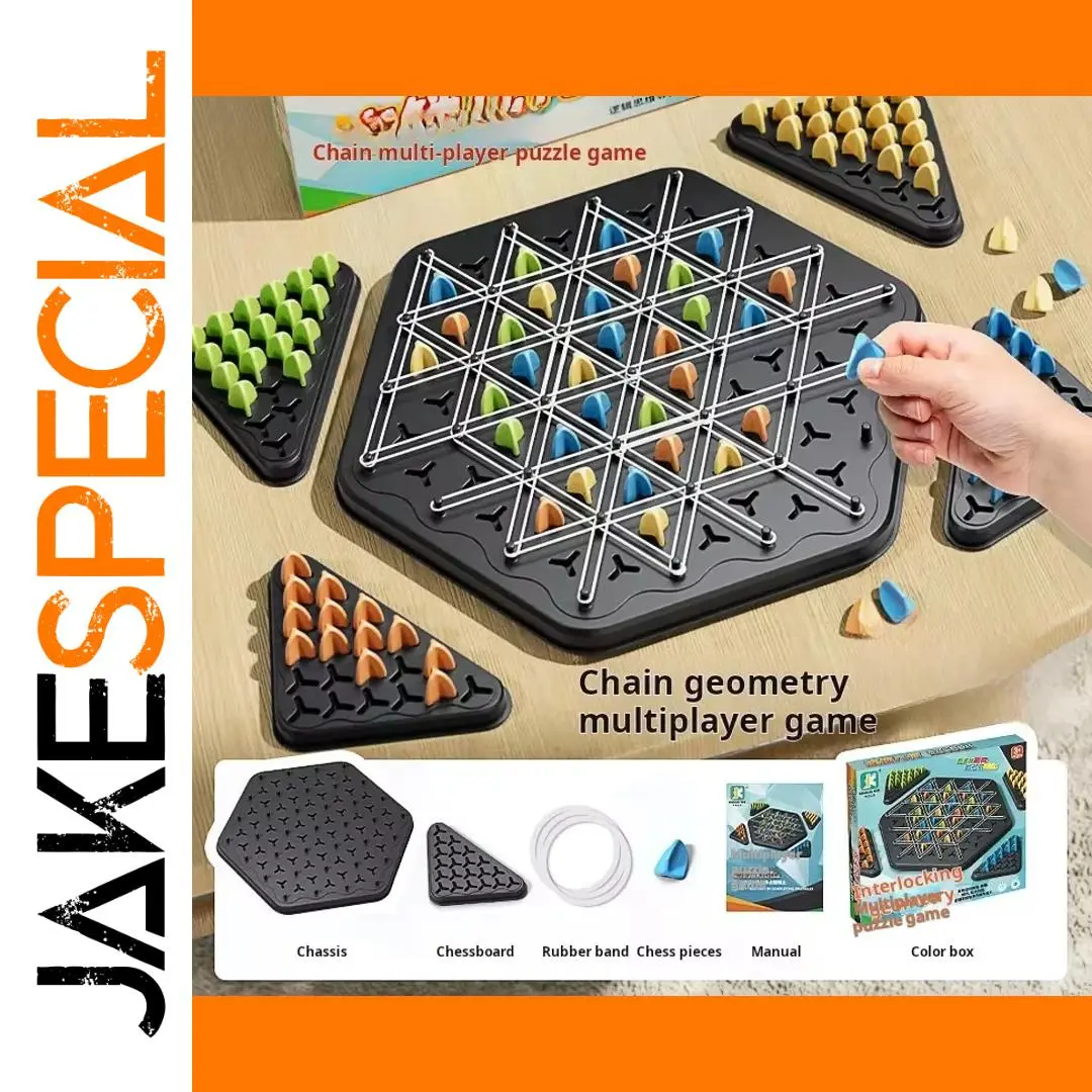 Colorful Chain Triangle Chess Game 1 Colorful Chain Triangle Chess Game