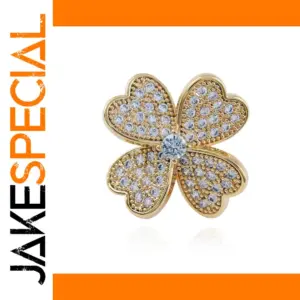 Lucky Four-Leaf Clove Decorative Pin in Six Colors