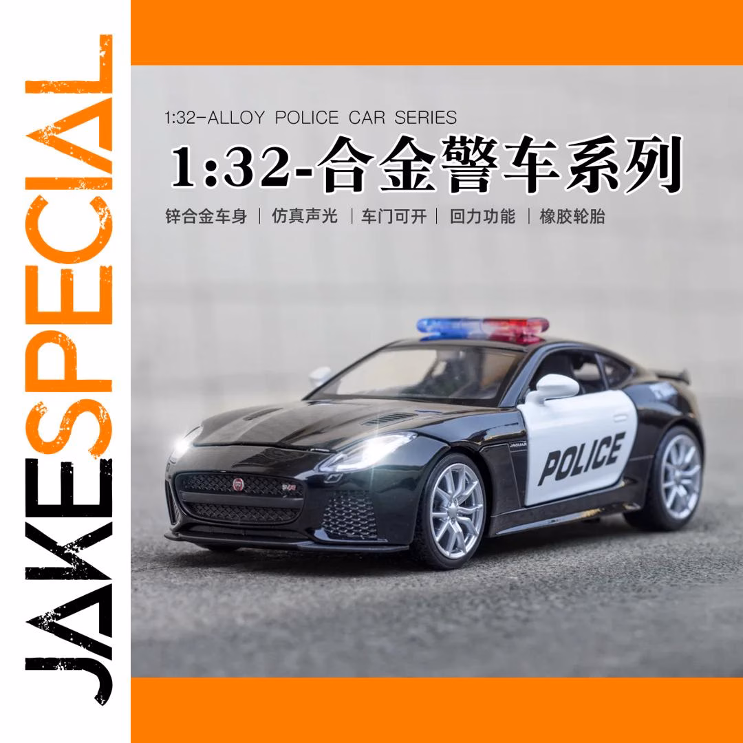 MAKEDA 1:32 Alloy Police Car Model 1 MAKEDA 1:32 Alloy Police Car Model