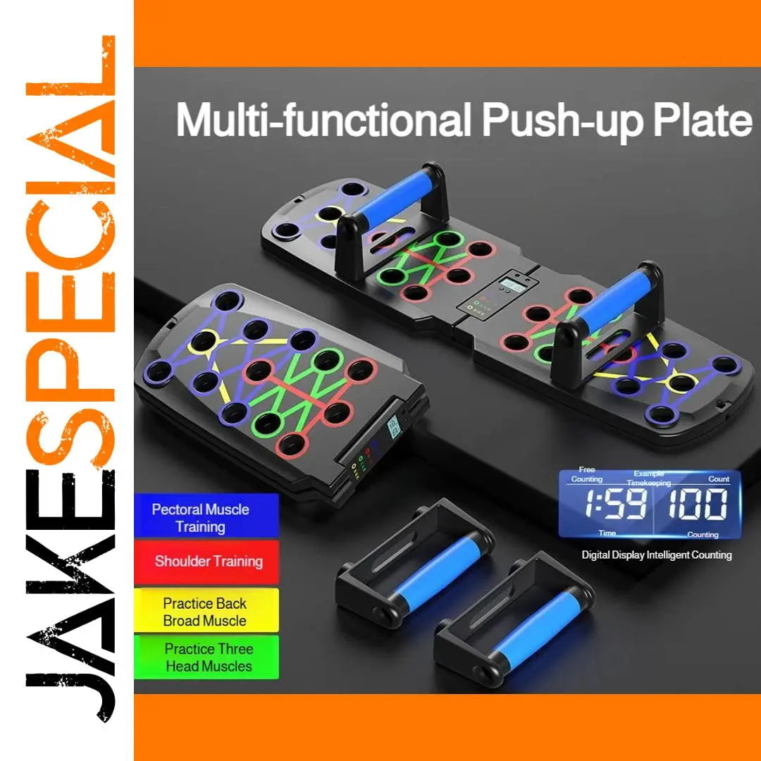 Portable Push-Up Board Set with Digital Tracker 1 Portable Push-Up Board Set with Digital Tracker