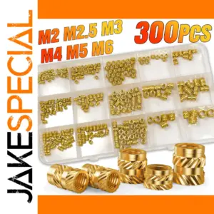 Brass Heat Set Insert Kit for 3D Printing