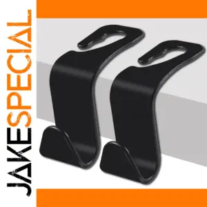 Black Carbon Fiber Car Headrest Hook