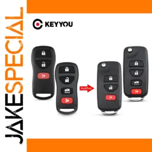 Black ABS Nissan & Infiniti Key Shell Case