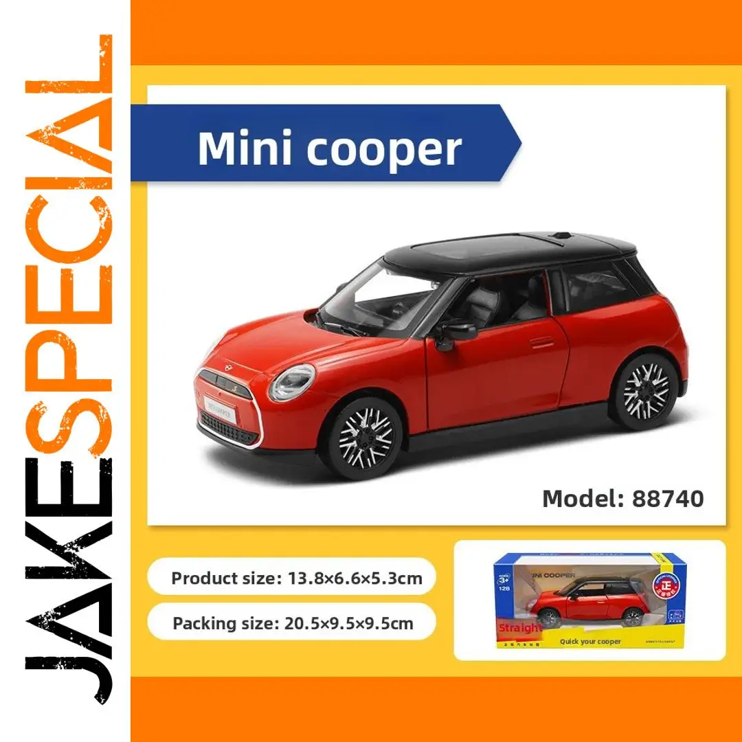 Mini Cooper Diecast Model with Sound & Lights 1 Mini Cooper Diecast Model with Sound & Lights