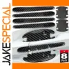 Carbon Fiber Car Handle & Mirror Protectors Set