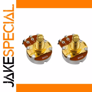Dual 250k Ohm Audio Taper Guitar Potentiometer Set