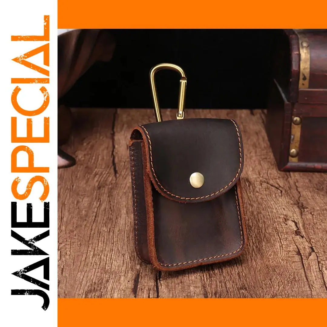 Retro Handmade Leather Cigarette Case 10x7x2.5 cm 1 Retro Handmade Leather Cigarette Case 10x7x2.5 cm