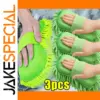 Vibrant Green Chenille Car Washing Gloves Set