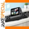Black 4-Lens Dash Cam with 1920x1080 HD