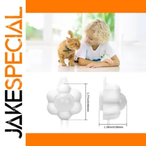 White Flower-Shaped Pet Water Dispenser Accessory