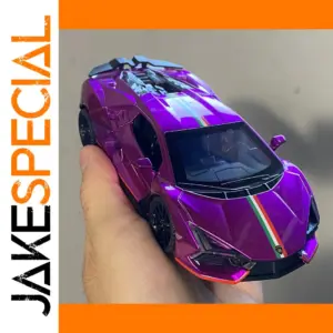 1:32 Scale Purple Diecast Sports Car Model