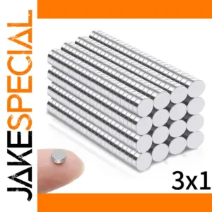 Powerful 3mm x 1mm Round Magnets Set (Pack of 100/300)