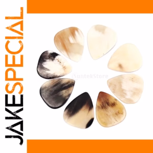 Handcrafted Buffalo Horn Guitar Picks Set