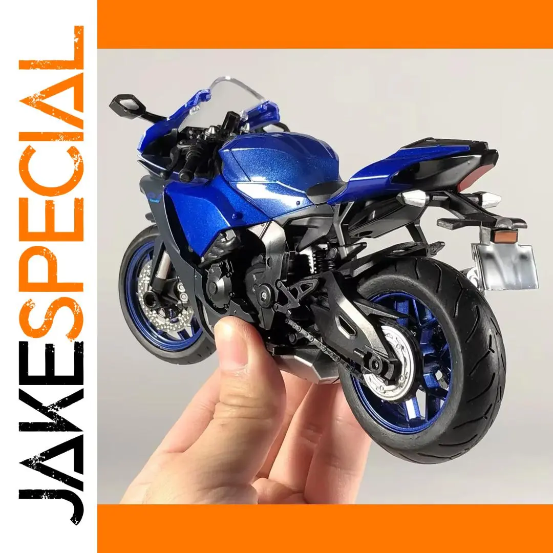 Yamaha YZF-R1 1:12 Diecast Model in Blue 1 Yamaha YZF-R1 1:12 Diecast Model in Blue