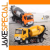 1:50 Alloy Mixer Truck Model in Bright Colors