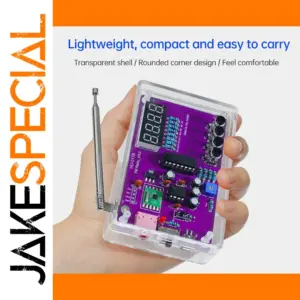 Transparent DIY FM Radio Kit with Digital Display