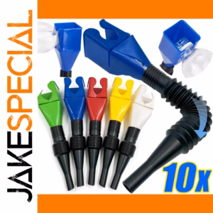 Vibrant Plastic Fuel Funnel Set for Cars & Motorcycles