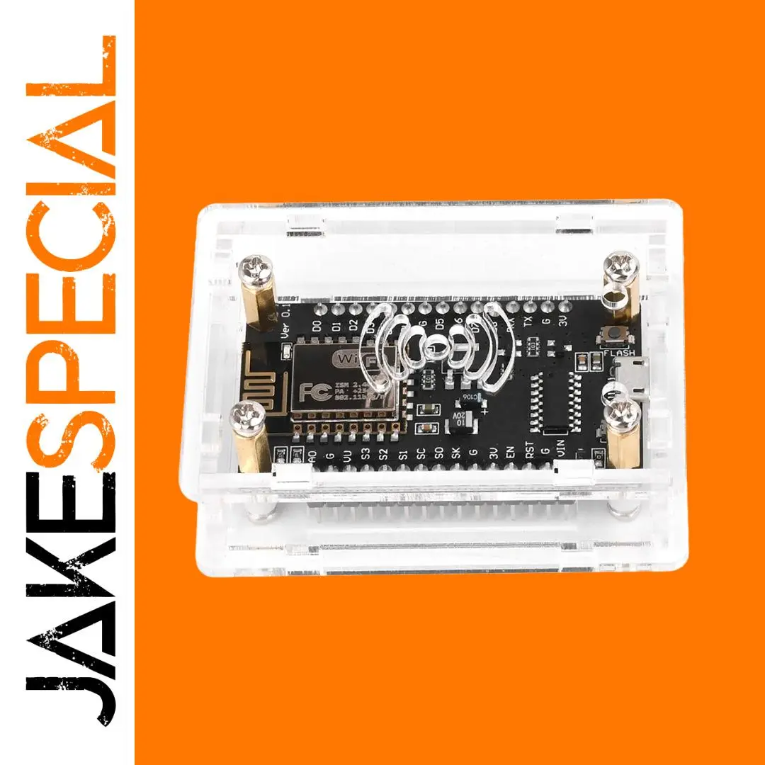 Transparent Acrylic Case for ESP8266/ESP32 Devices 1 Transparent Acrylic Case for ESP8266/ESP32 Devices