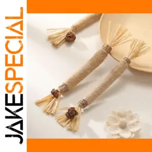 Natural Wooden Cat-Teasing Toy Set